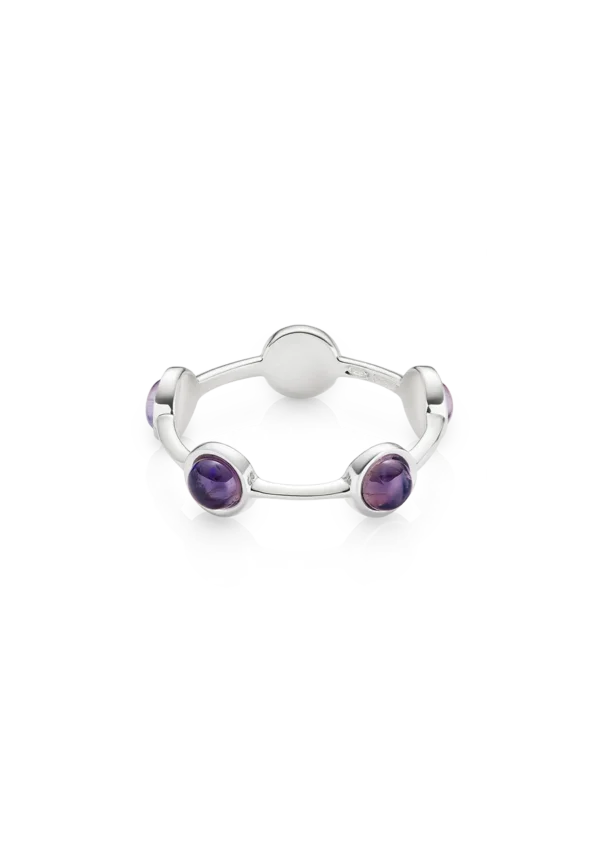 Anello Essenza Iolite in Argento 925 con Pietra Naturale